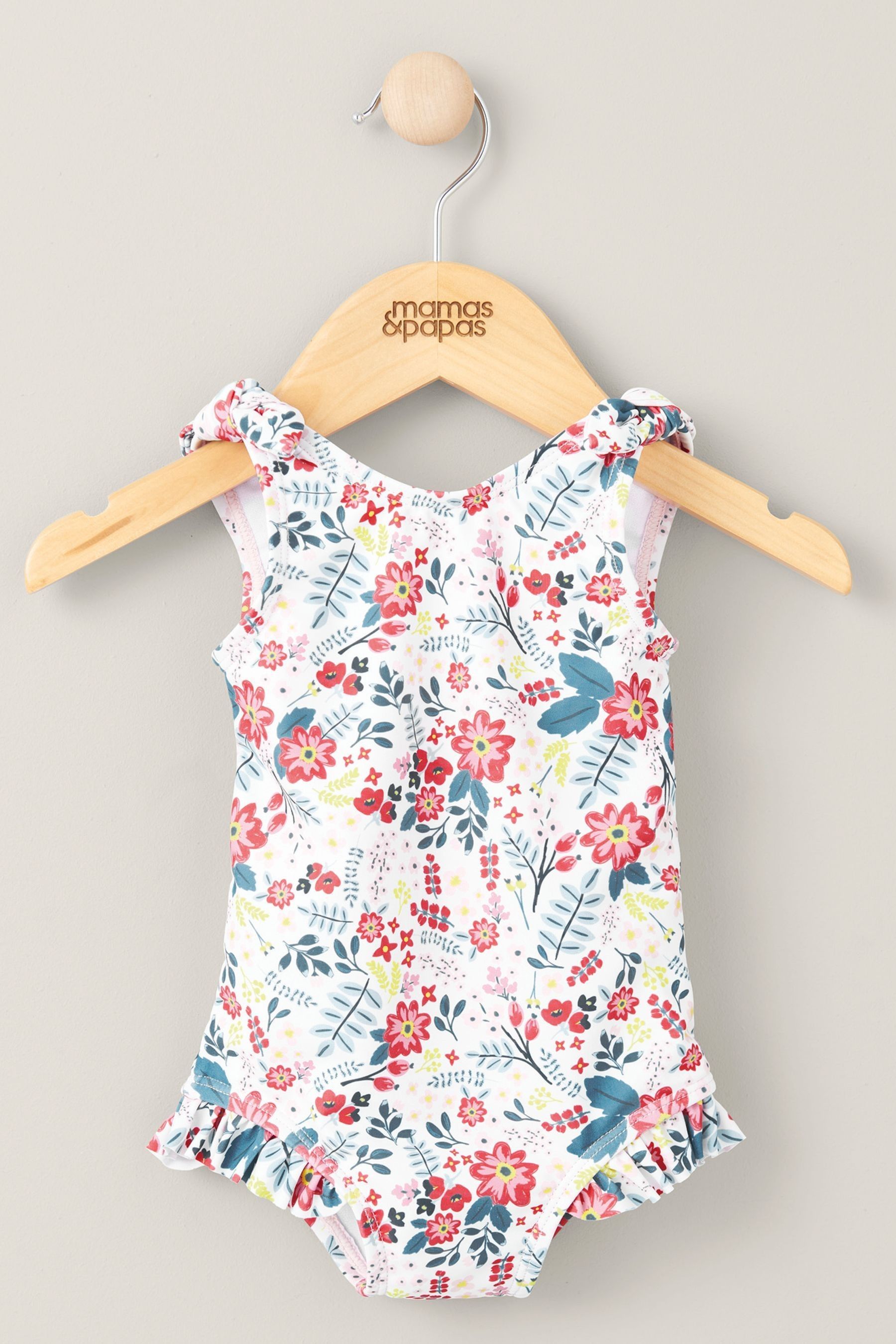 Buy Mamas Papas Pink Floral Print Swimsuit from the Next UK