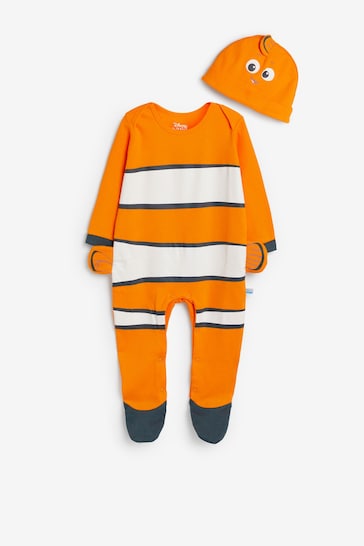 Character Orange Baby Finding Nemo Sleepsuit and Hat