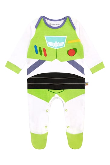 Character White Baby Toy Story Sleepsuit - Buzz Lightyear