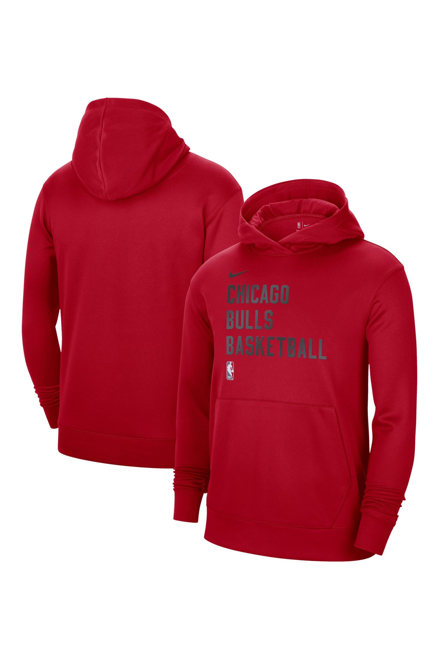 Buy Fanatics Red NBA Chicago Bulls Spotlight Fleece Overhead