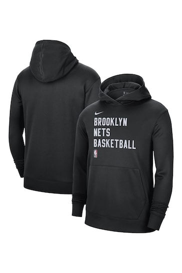 Fanatics NBA Brooklyn Nets Spotlight Fleece Overhead Black Hoodie