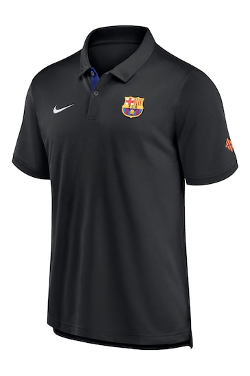 Nike Black Barcelona Pique Polo Shirt