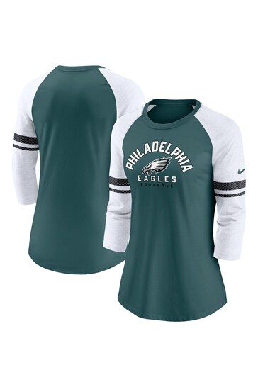 Fanatics Green NFL Philadelphia Eagles 3/4 Sleeve Fashion Top