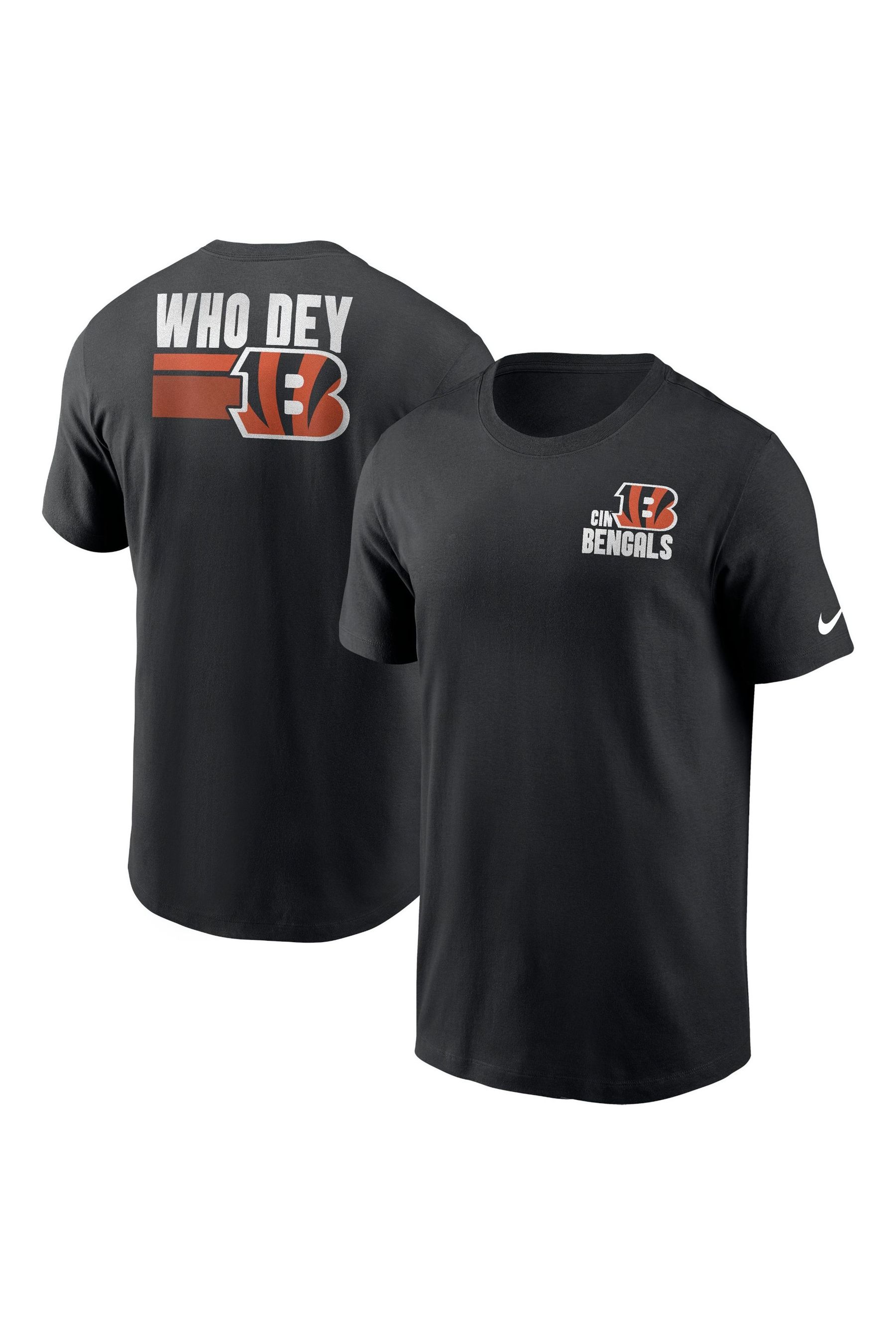 Buy Fanatics NFL Cincinnati Bengals Blitz Team Essential 100 Cotton Black T Shirt from the Next UK online shop