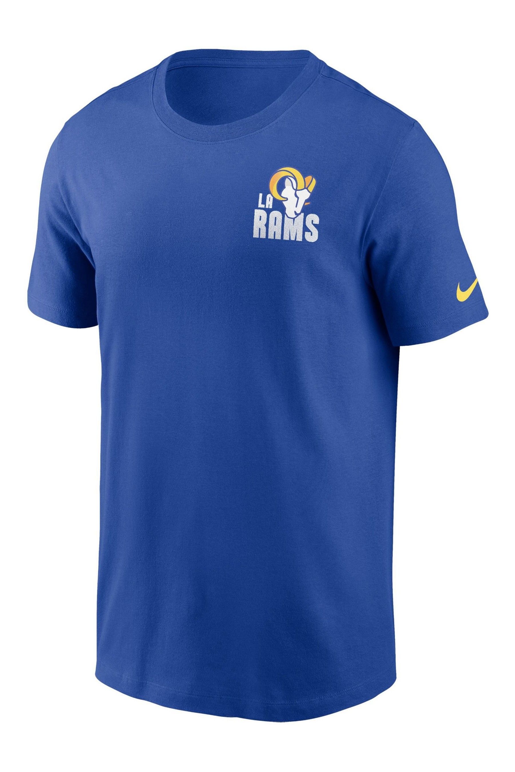 Buy Fanatics Blue NFL Los Angeles Rams Blitz Team Essential 100 Cotton T Shirt from the Next UK online shop