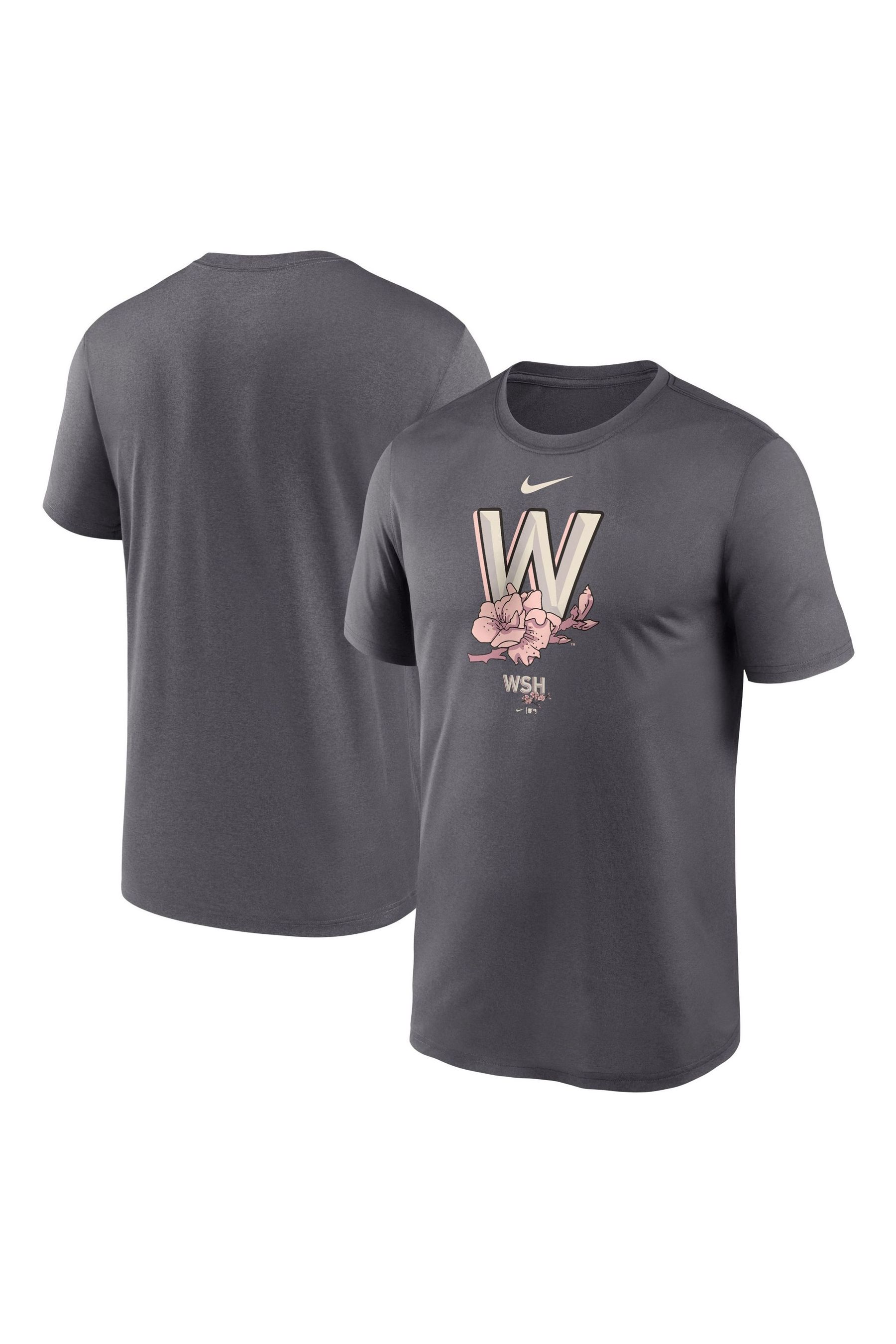 Fanatics Grey MLB Washington Nationals City Connect Legend Practice Velocity T Shirt