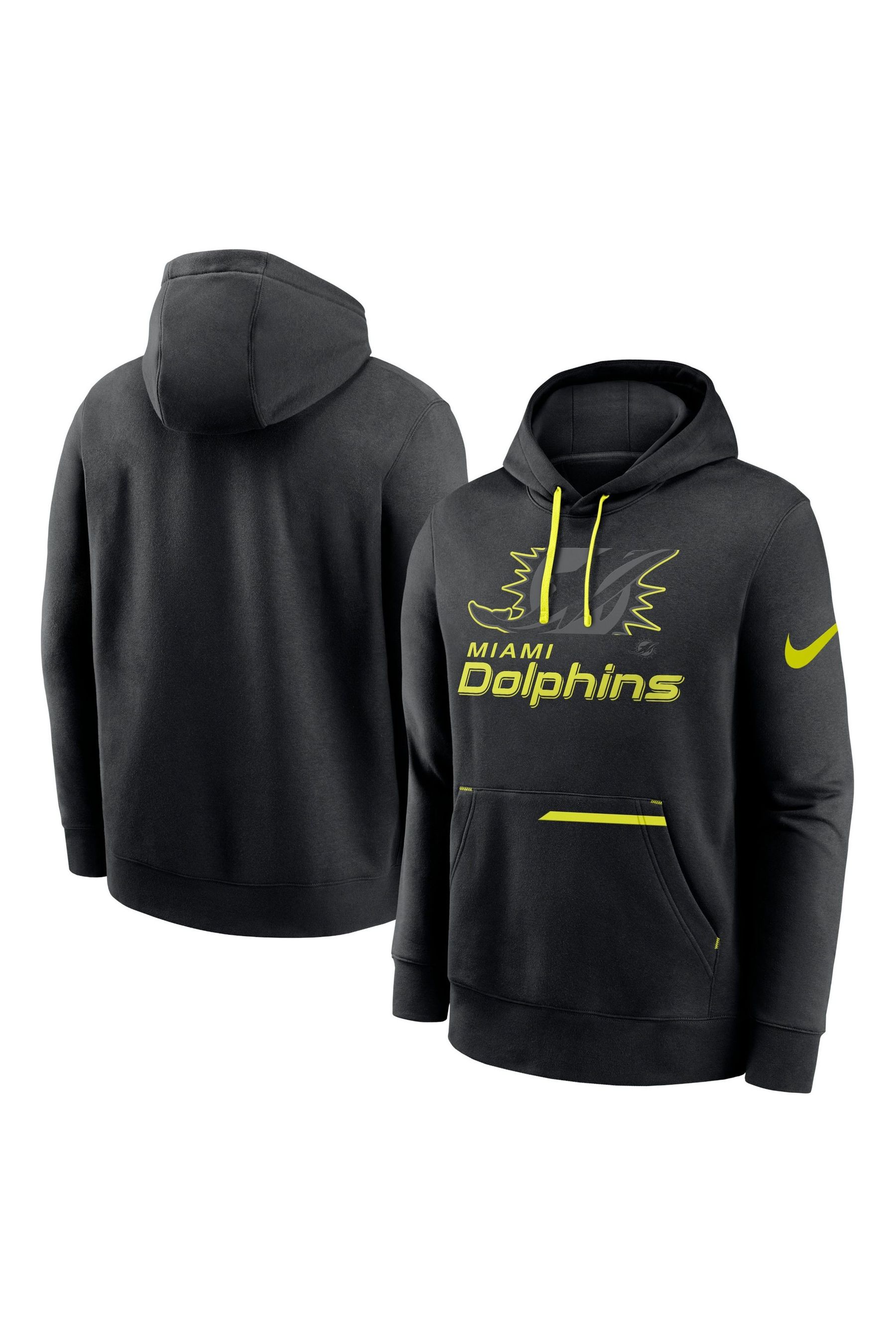 Buy Fanatics Miami Dolphins Black Pullover Fleece Hoodie from the Next UK online shop