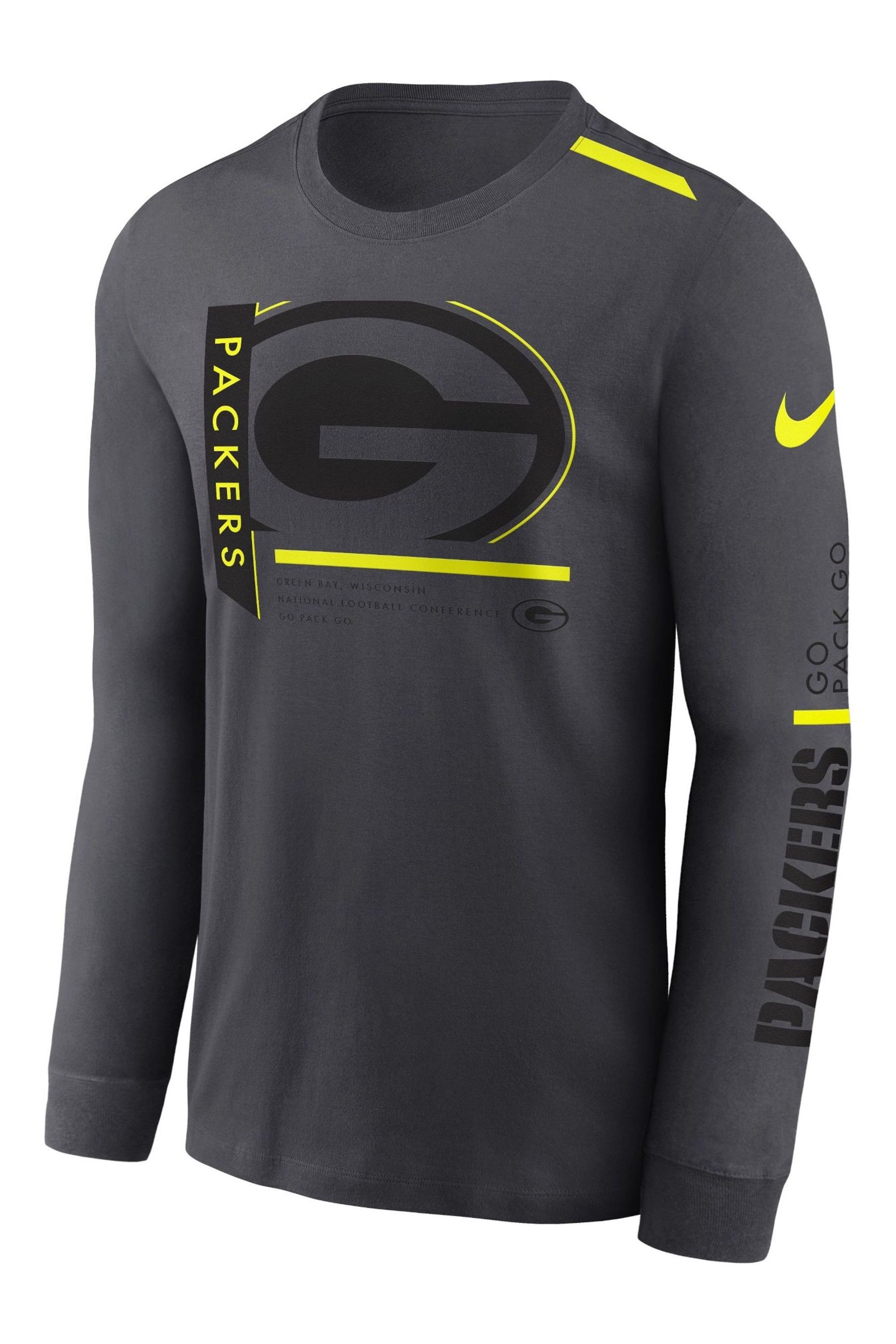 Buy Fanatics NFL Green Bay Packers VOLT Long Sleeve Dri FIT Cotton