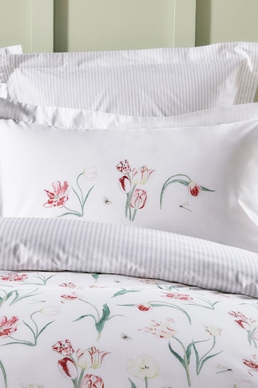 Sophie Allport White Tulip Duvet Cover and Pillowcase Set