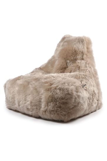 Extreme Lounging Oyster Mighty B Bag Faux Fur Bean Bag