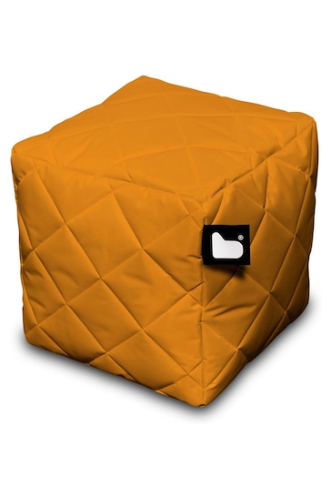 Extreme Lounging Orange B-Box Quilted Cube Bean Bag
