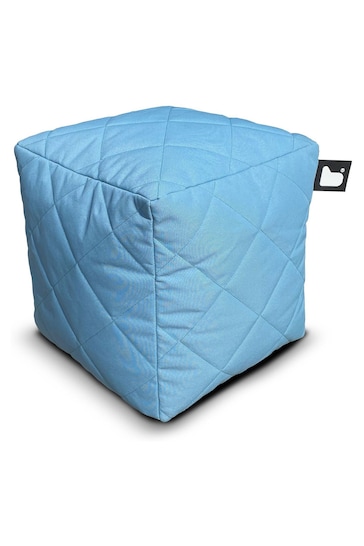 Extreme Lounging Sea Blue B-Box Quilted Cube Bean Bag