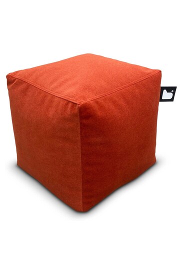Extreme Lounging Rust B Box Brushed Faux Suede Cube Bean Bag