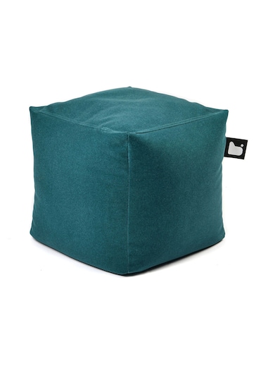 Extreme Lounging Teal B Box Brushed Faux Suede Cube Bean Bag