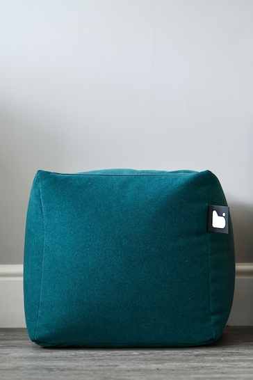 Extreme Lounging Teal B Box Brushed Faux Suede Cube Bean Bag