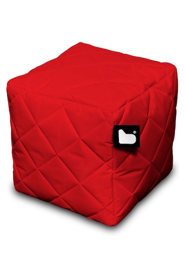 Extreme Lounging Red B-Box Quilted Cube Bean Bag