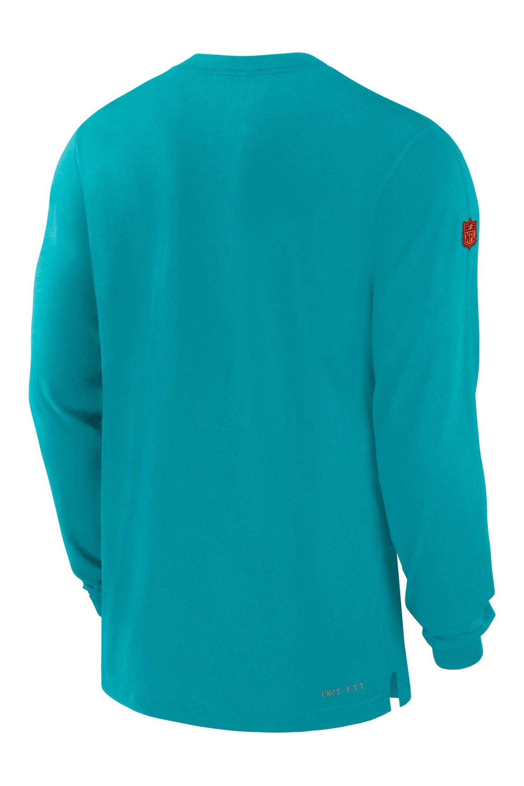 Miami dolphins long sleeve cheap dri fit