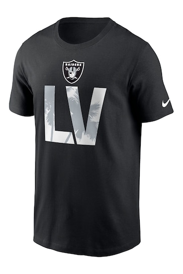 Fanatics NFL Las Vegas Raiders Local Essential Cotton Black T-Shirt