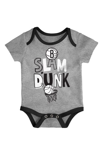 Fanatics NBA Brooklyn Nets Slam Dunk 3pc Black Bodysuit