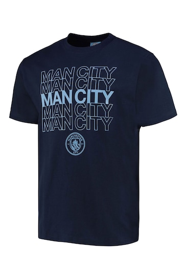 Fanatics Blue Manchester City Graphic T-Shirt