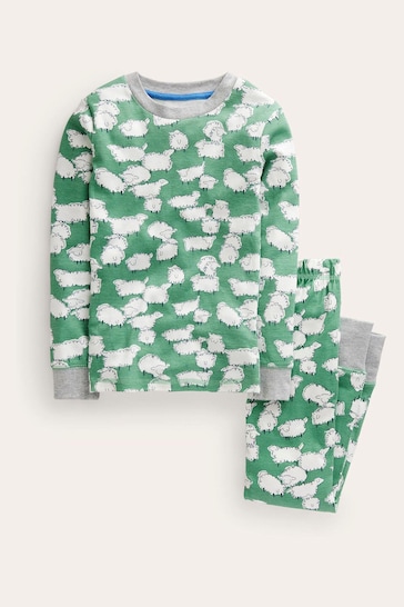 Boden Green Snug Single Long John Pyjamas