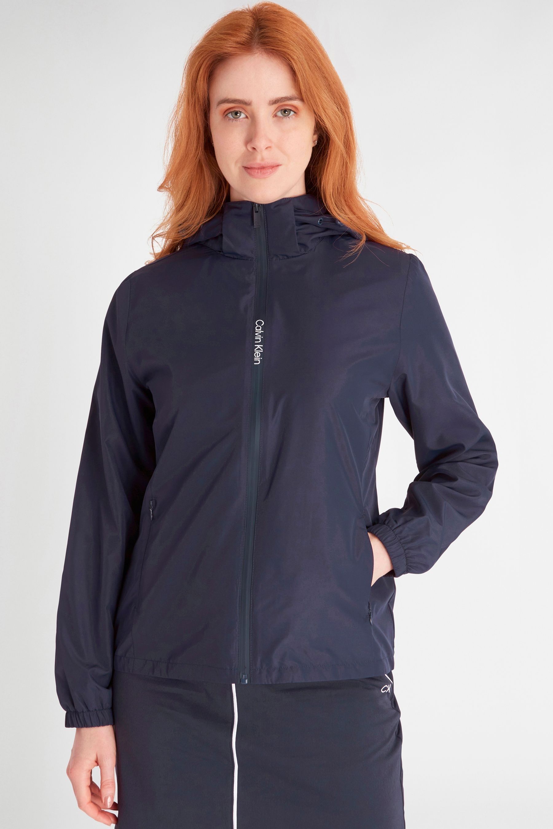 Buy Calvin Klein Golf Blue Melody hooded Windbreaker Jacket from the Next UK online shop