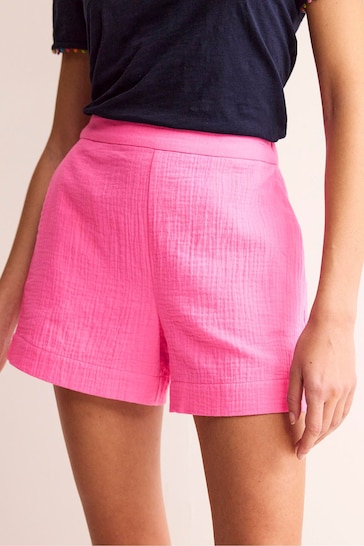Boden Pink Doublecloth Shorts