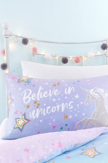 Bedlam Lilac Ombre Unicorn Glow in the Dark Duvet Cover Set