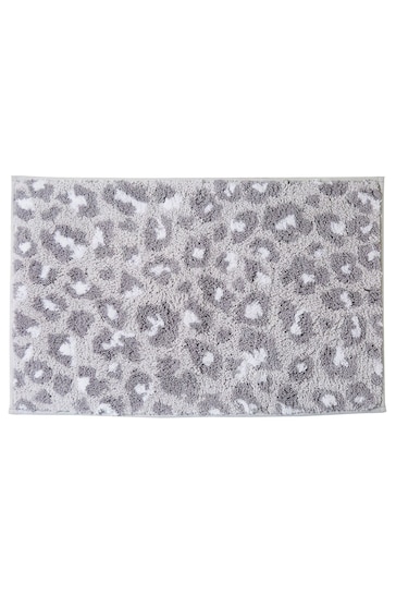 Fusion Grey Animal Print Anti-Slip Bath Mat