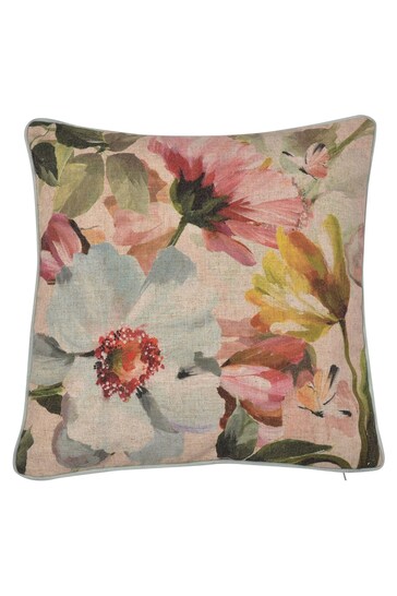 Appletree Duck Egg Serenity Faux Linen  Filled Cushion