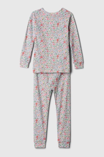 Gap Pink Floral Organic Cotton Graphic Print Pyjama Set (12mths-5yrs)
