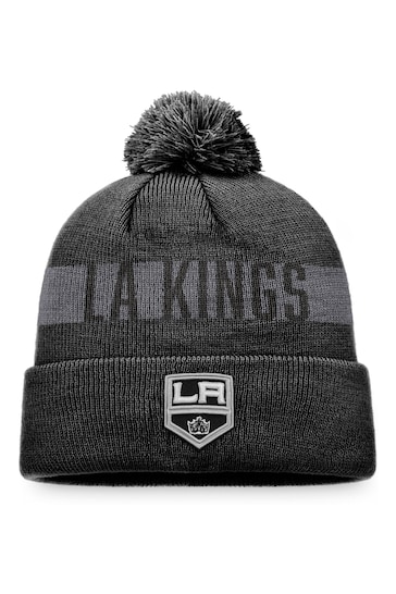adidas Black NHL Los Angeles Kings Fundamental Bobble Hat