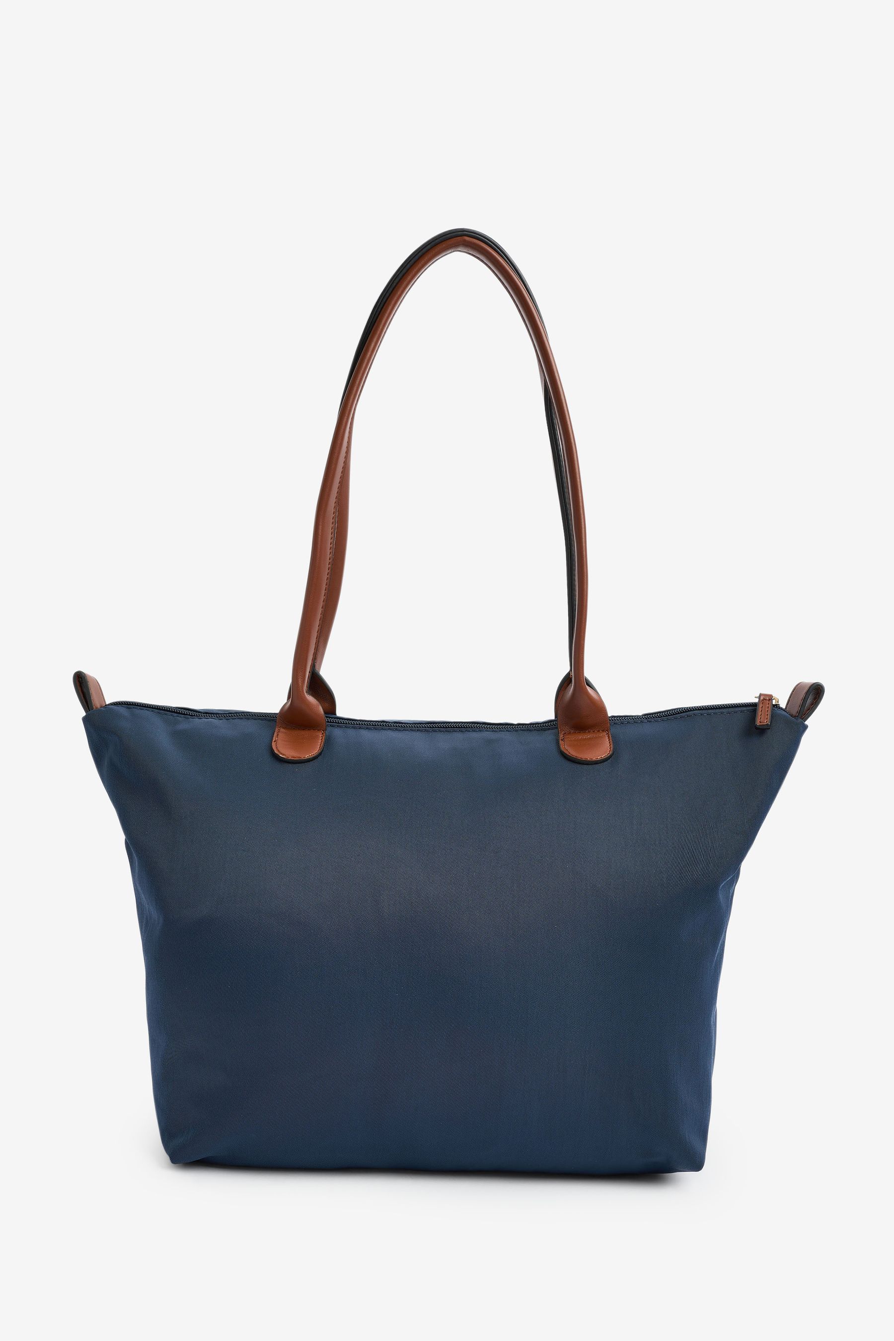 Buy Mango Blue Shopper Bag from the Next UK online shop