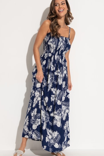 ASPESI floral print pleated shirt dress