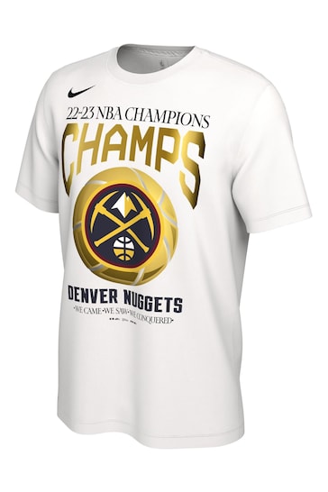Fanatics NBA Denver Nuggets NBA Finals 2023 Celebration Roster White T-Shirt