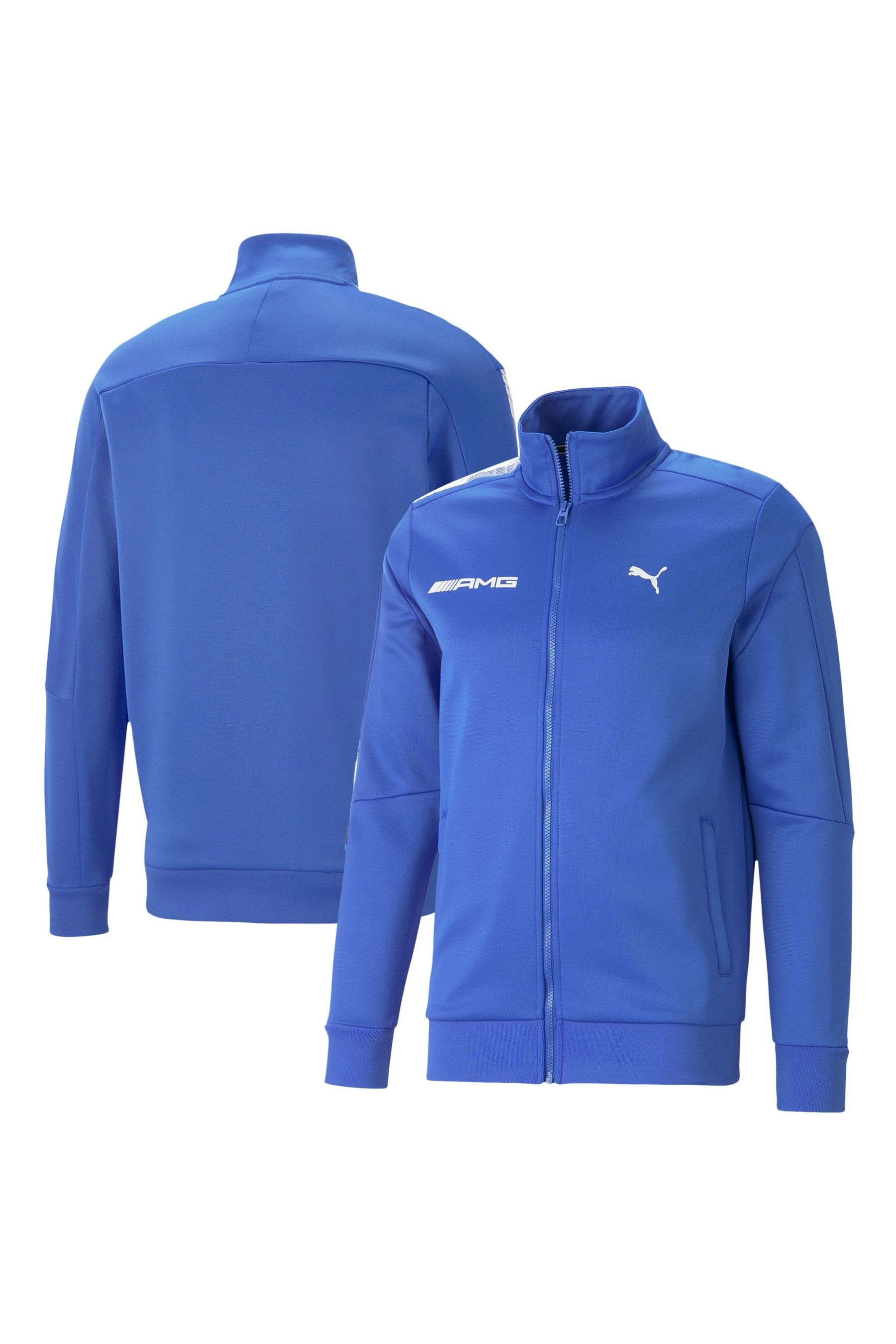 Buy Fanatics Blue Mercedes AMG Petronas F1 MT7 Track Jacket from