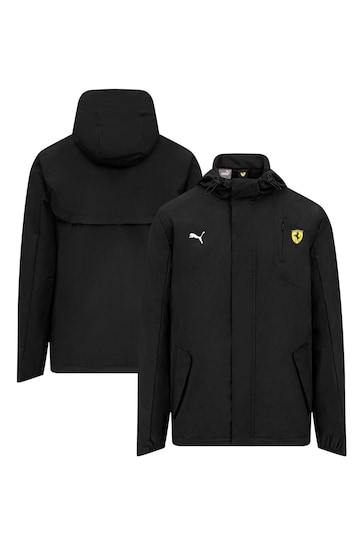 Fanatics Scuderia Ferrari Black Rain Jacket