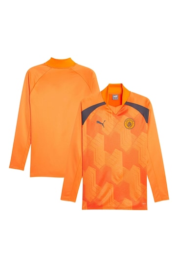 Fanatics Orange Manchester City Pre Match Sweatshirt