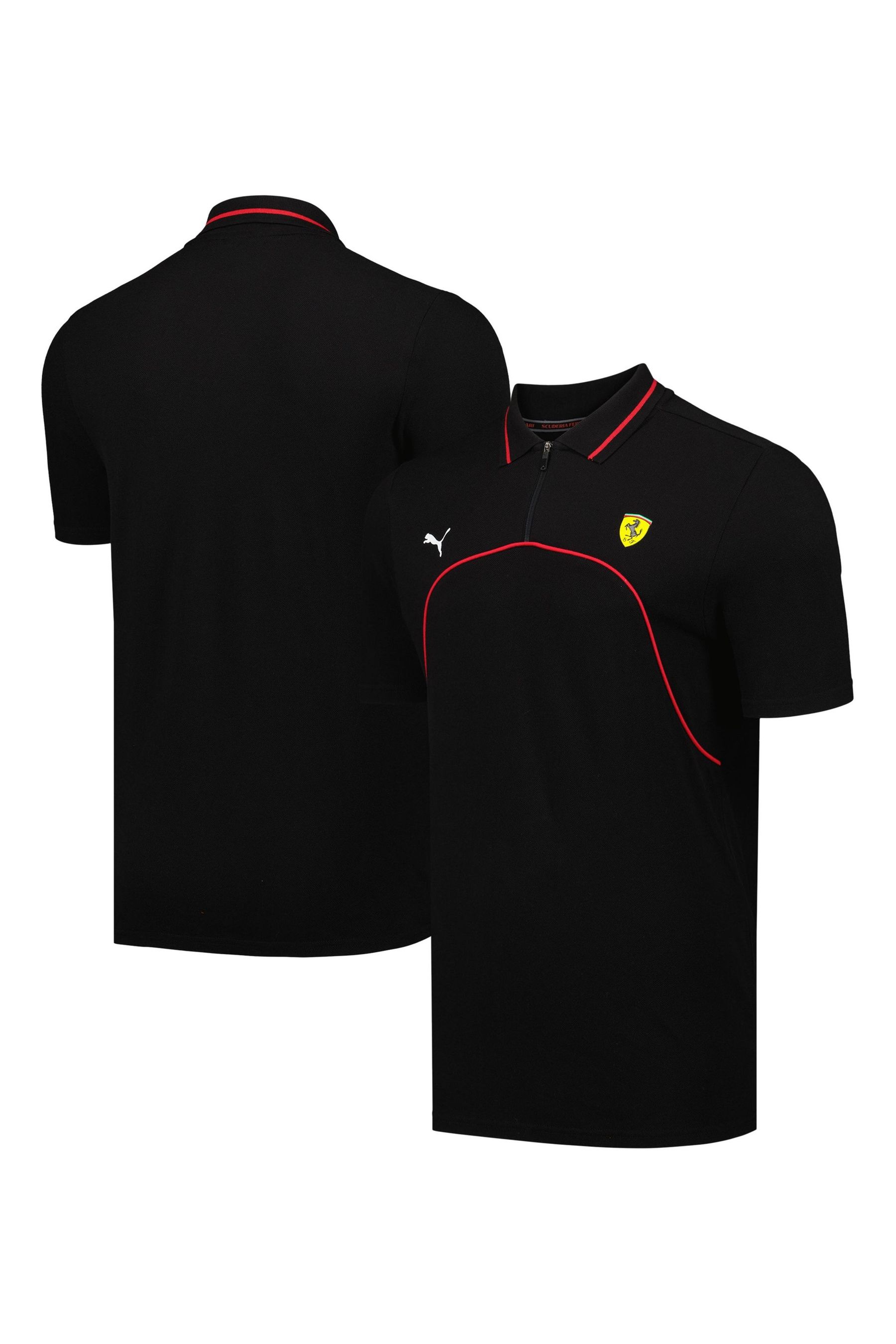 Ferrari black hotsell polo shirt