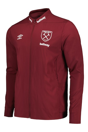 Fanatics Red West Ham United Umbro Away Presentation Jacket