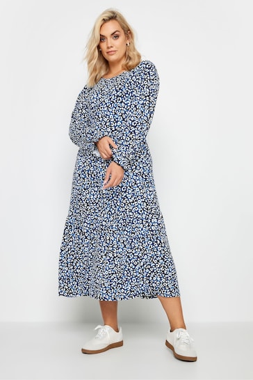 Yours Curve Blue Midaxi Dress