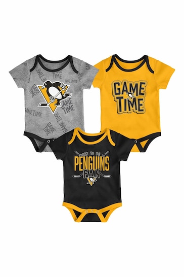 Fanatics NHL Pittsburgh Penguins 3 Piece Game Time Bodysuit