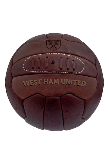 Fanatics West Ham United Retro Leather Brown Football