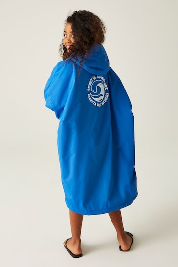 Regatta Blue Junior Waterproof Fleece Lined Changing Robe