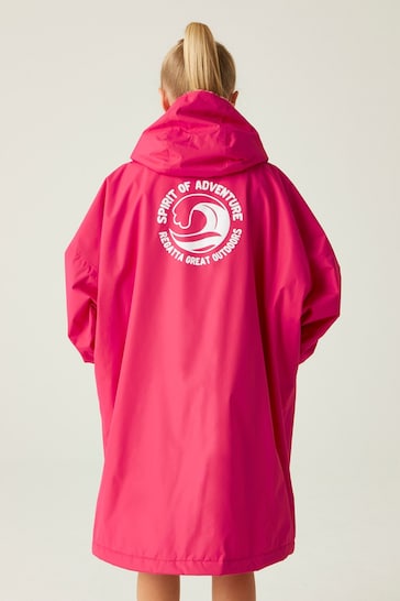 Regatta Pink Junior Waterproof Fleece Lined Changing Robe