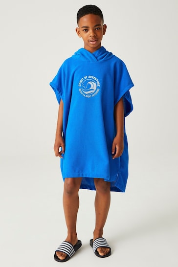 Regatta Blue Kids Towel Robe