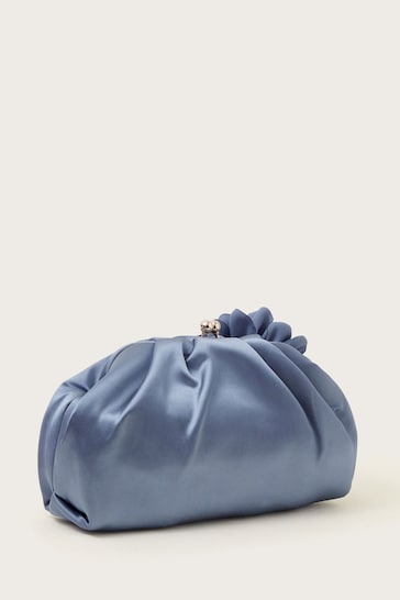 Monsoon Blue Corsage Satin Bag