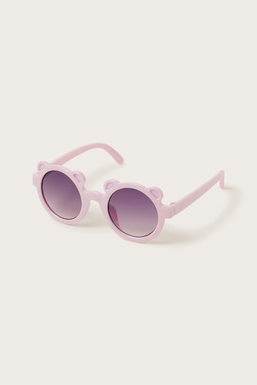 Monsoon Pink Baby Bear Sunglasses with Case