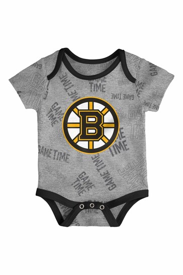 Fanatics NHL Boston Bruins 3 Piece Game Time Bodysuit