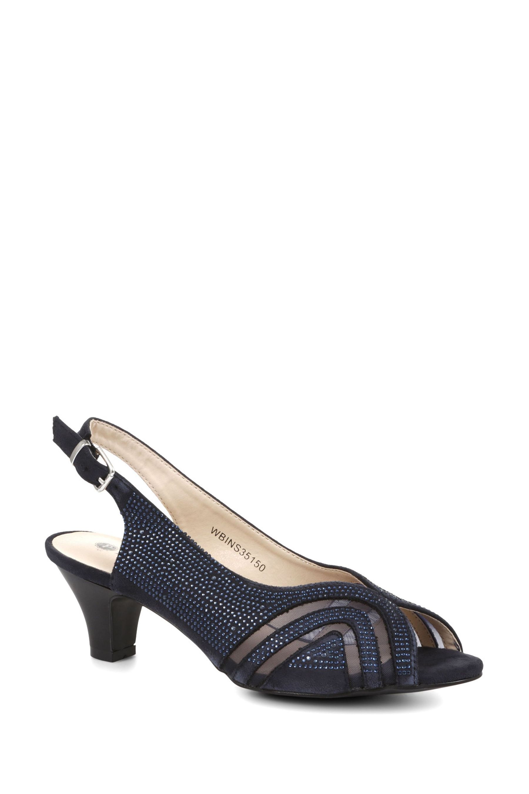 Buy Pavers Blue Sling Back Evening Heels from the Next UK online shop